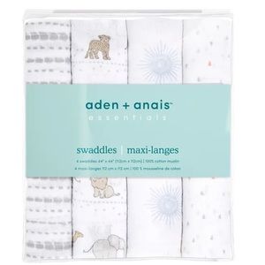 Aden + Anais 4-pack Swaddles “Sunshine”
